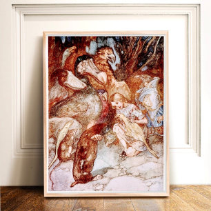 Poster Vintage Alice no País das Maravilhas