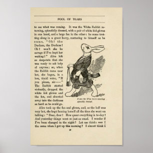 Poster Vintage Alice no País das Maravilhas