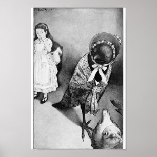 Poster Vintage Alice no País das Maravilhas