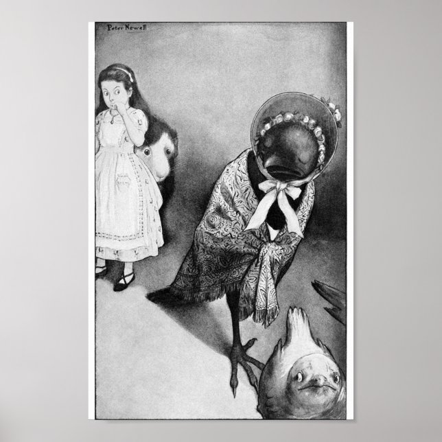 Poster Vintage Alice no País das Maravilhas (Frente)