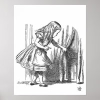 Vintage Alice no País das Maravilhas à procura da 