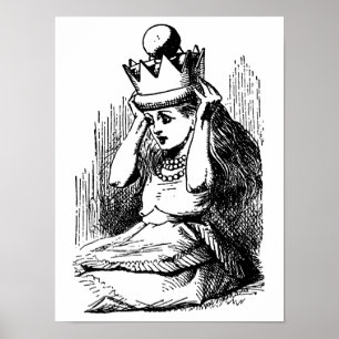 Póster Vintage Alice no País das Maravilhas, Alice w Cor