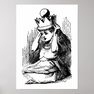 Póster Vintage Alice no País das Maravilhas, Alice w Coro
