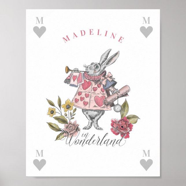 Poster Vintage Alice no País das Maravilhas | Florestas d (Frente)