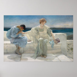 Poster Vintage Alma-Tadema Não Me Pergunte Mais Arte Fina