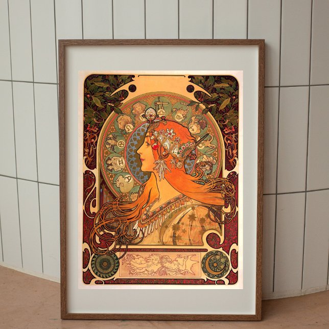 Poster vintage Alphonse Mucha Art Nouveau (Criador carregado)