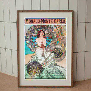 Poster vintage Alphonse Mucha Art Nouveau
