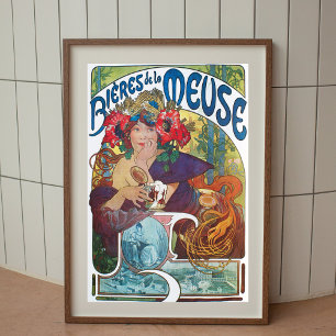 Poster vintage Alphonse Mucha Art Nouveau