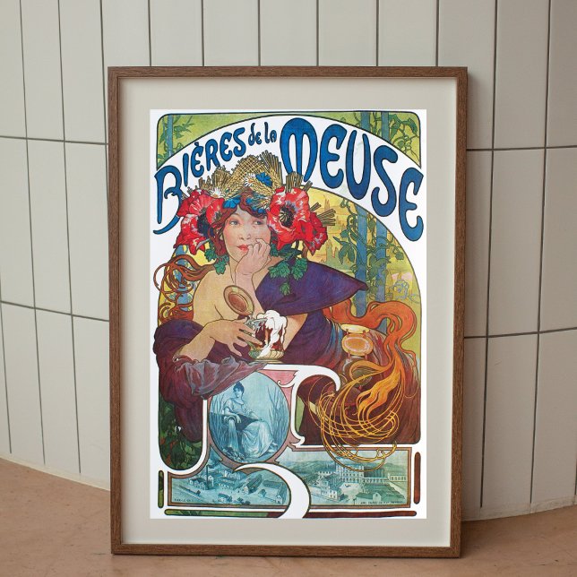 Poster vintage Alphonse Mucha Art Nouveau (Criador carregado)