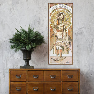 Poster vintage Alphonse Mucha Art Nouveau