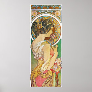 Poster vintage Alphonse Mucha Art Nouveau