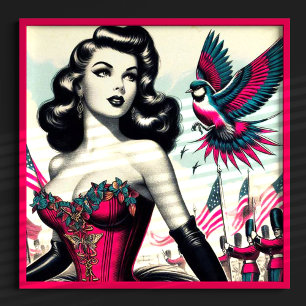 Poster Vintage Alternative Corset Pin Up