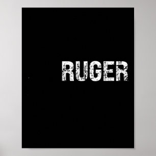 Poster Vintage American Flag Retro Ruger Family Match