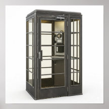 Vintage American Phone Booth