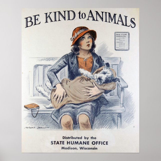 Poster Vintage Animal Welfare (Frente)