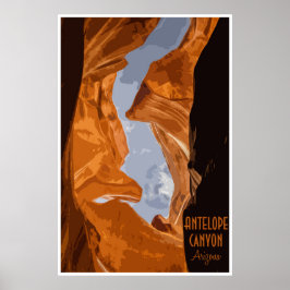 Poster vintage Antelope Canyon