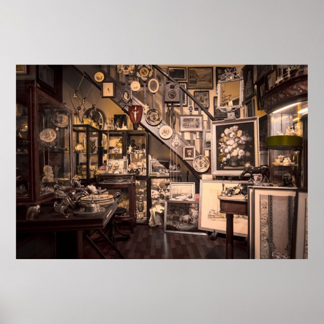 Poster Vintage Antique Store (Frente)
