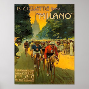 Poster Vintage - Anúncio Bicicleta Italiano