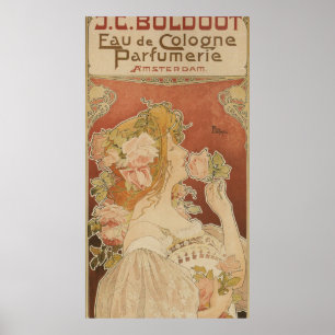 Poster Vintage Anúncio de Perfume Francês