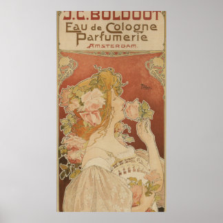Poster Vintage Anúncio de Perfume Francês
