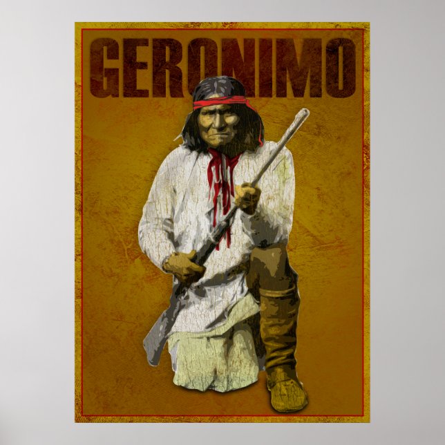 Poster Vintage Apache Indian - Gerônimo (Frente)