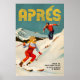Poster Vintage Apres Ski Pinup Art (Frente)