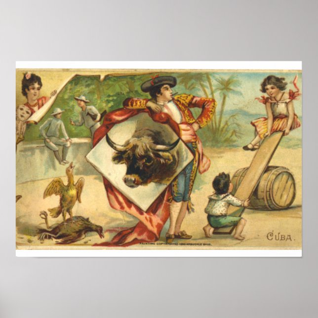 Poster Vintage Arbuckle Bros Café (Frente)