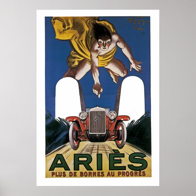 Poster Vintage Aries Anúncio (Frente)