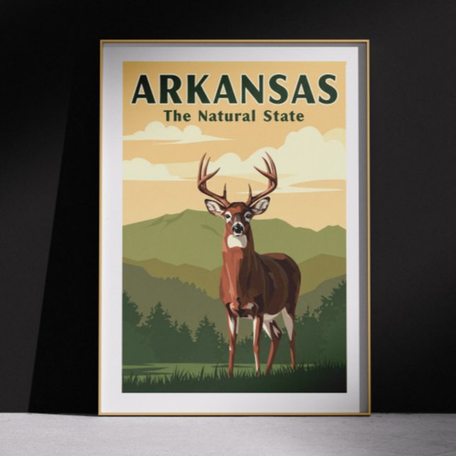 Poster Vintage Arkansas (Criador carregado)