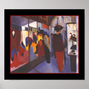 Poster Vintage Art August Macke Fashion