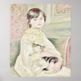 Poster Vintage Art "Child with Cat", por Renoir