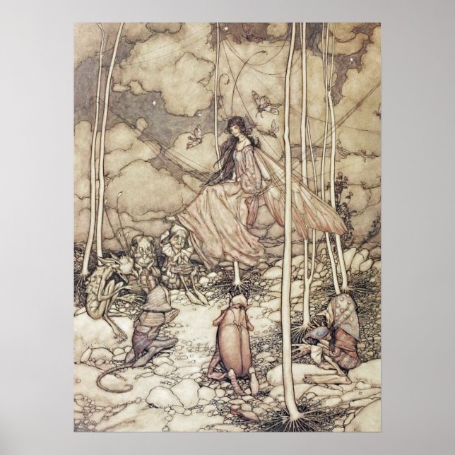 Póster Vintage Art de Arthur Rackham (Frente)