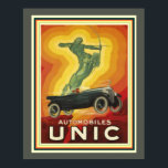 Poster Vintage Art Deco Ad para Automóveis Únicos 16 x 20<br><div class="desc">Poster de Anúncios Deco de Arte Única para Automóveis Únicos. Poster medidas 16 x 20</div>