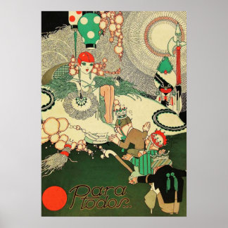 Poster Vintage Art Deco - Para Todos - 