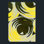Poster Vintage Art Deco Pochoir Círculos Geométricos de J<br><div class="desc">Ilustração Vintage art deco pochoir, padrão de Yvonne Bouchard, c 1930. Pocorir é uma técnica de estêncil comum em quadros de surrealismo. Um design de cubismo moderno com formas geométricas e cores de cinza neutras. Um padrão circular com cores que parecem água líquida fluida ou tinta à medida que fluem...</div>