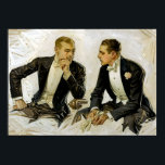 Poster Vintage Art Deco The Donchester<br><div class="desc">1911 | A Dorchester,  a camisa do vestido Cluett,  de Joseph Christian Leyendecker. Médio: óleo na canvas colocado no conselho.</div>