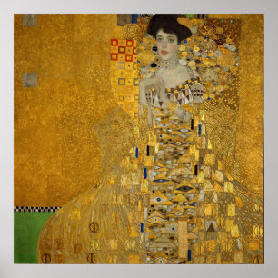 Poster Vintage Art Nouveau Adele Bloch-Bauer I por Klimt