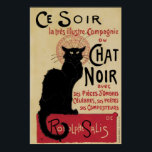 Póster Vintage art nouveau black cat<br><div class="desc">Entre em contato conosco se precisar de ajuda para redimensionar. anúncio de promoção francês Art Nouveau, anunciando uma apresentação (literária). Artista: Theófilo Alexandre Steinlen, 1896 Título: Le Chat noir (O Gato Negro) Mais texto: Ce soir (esta noite) la très ilustre compagnie (o famoso grupo) avec ses pièce d'ombres notèbres (com...</div>