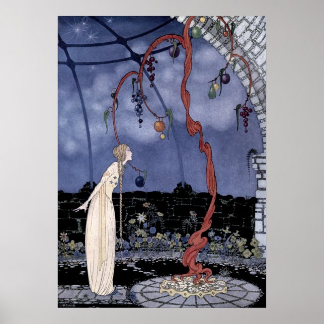 Póster Vintage Art Nouveau Histórias Velhas de Fada Franc (Frente)