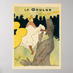 Poster Vintage Art Nouveau, La Goulue, de Toulouse Lautre