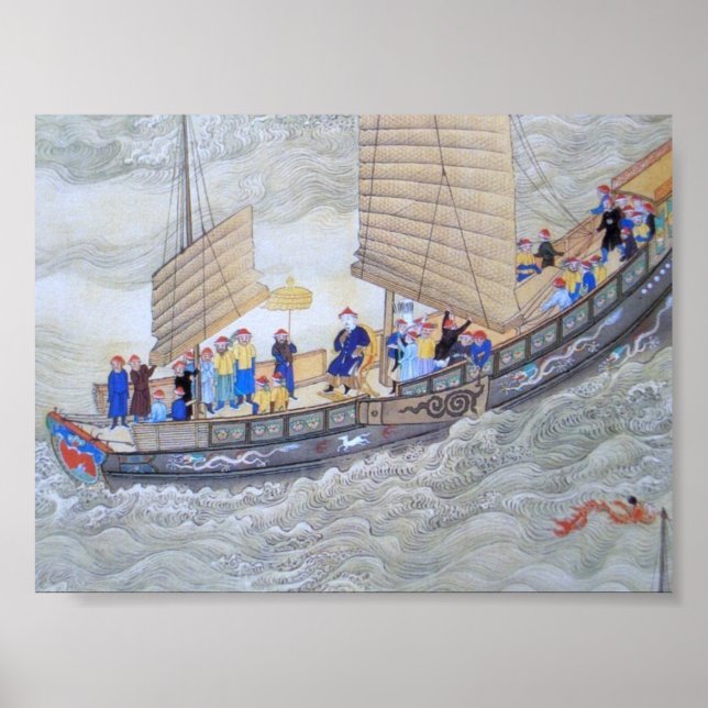 Póster Vintage Arte Chinesa Antiga (Frente)