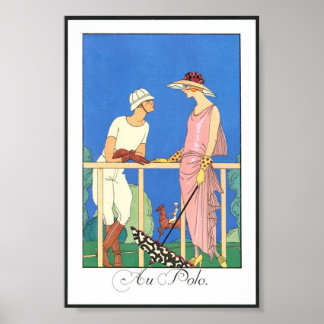 Poster vintage - Au Polo