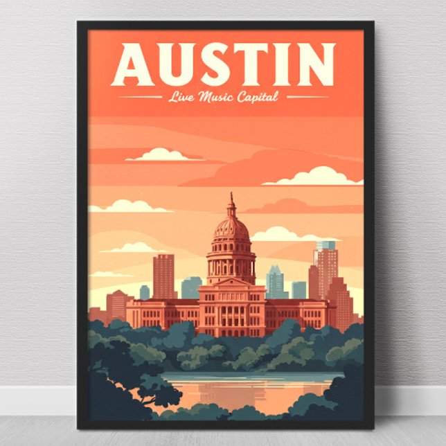 Poster Vintage Austin (Criador carregado)
