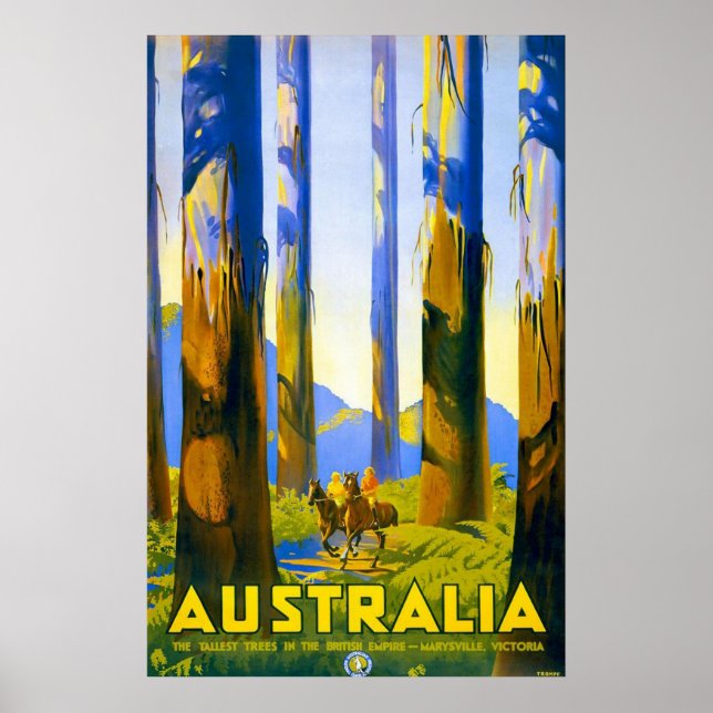 Póster Vintage Austrália Marysville Victoria (Frente)
