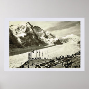 Poster Vintage Áustria, Grossglockner
