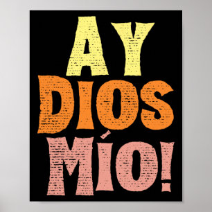 Poster Vintage Ay Dios Mio Cinco Da Família Festival