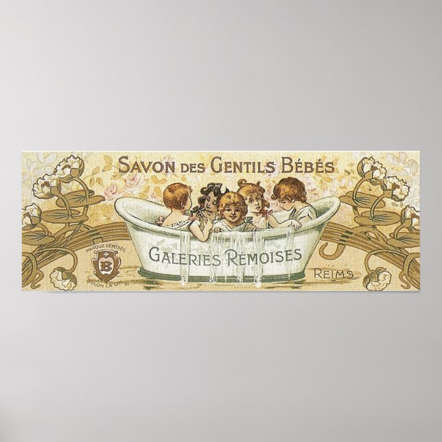 Poster Vintage Baby Soap Ad (Frente)