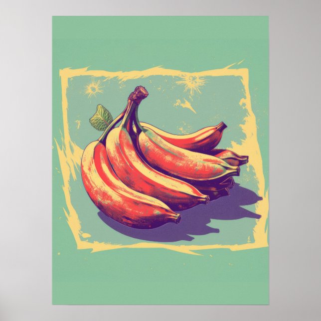 Poster Vintage Banana (Frente)