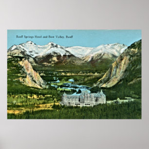 Poster Vintage Banff Primavera Hotel e Vale do Arco