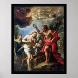 Póster Vintage Baptism of Christ